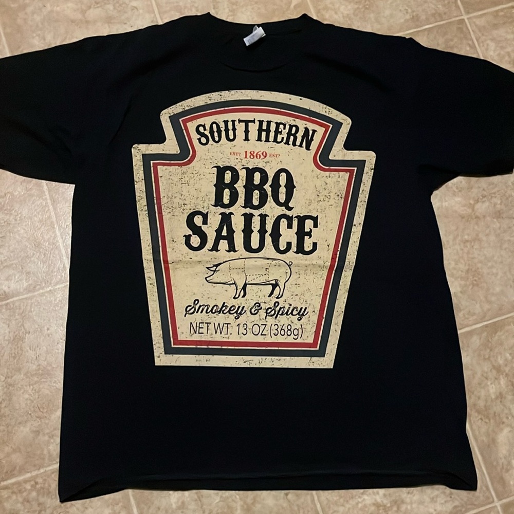 Men’s graphic print “Southern BBQ sauce” short sleeve T port company